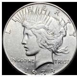 1934-S Silver Peace Dollar CLOSELY  UNCIRCULATED