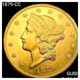 1879-CC $20 Gold Double Eagle CHOICE BU