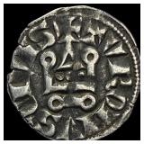 Crusaders Frankish Greece 1297-1301 Silver Denier