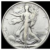 1919-D Silver Walking Liberty Half Dollar  LIGHTL