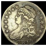 1814 Capped Bust Half Dollar NEARLY UNCIRCULATED