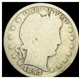 1897-S Silver Barber Quarter NICELY  CIRCULATED