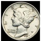 1917 FSB Silver Mercury Dime HIGH GRADE