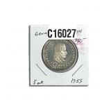 1955 Germany Silver 5 Mark Von Schiller GEM BU