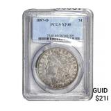 1897-O Morgan Silver Dollar PCGS XF40