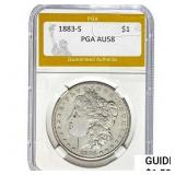 1883-S Morgan Silver Dollar PGA AU58