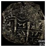 1500s-1600s Spanish Colonial Silver Cob NEARLY UNC