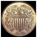 1865 RB Copper Two-Cent Piece UNCIRCULATED