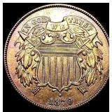 1870 Bronze Two-Cent Piece CLOSELY UNCIRCULATED
