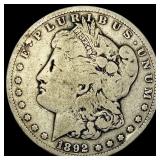 1892-S Silver Morgan Dollar LIGHTLY  CIRCULATED