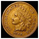 1866 Indian Head Cent NEARLY UNCIRCULATED
