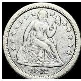 1842-O Silver Seated Liberty Dime NEARLY  UNCIRCU