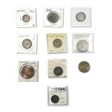 Various Dates Misc. Silver Copper World Lot VF