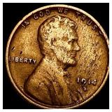 1914-D Lincoln Wheat Cent LIGHTLY CIRCULATED