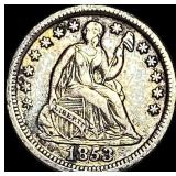 1853 Seated Liberty Half Dime LIGHTLY  CIRCULATED