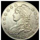 1833 Capped Bust Half Dollar CLOSELY UNCIRCULATED
