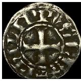 1297-1301 Greece Frankish Crusader Silver Denier N