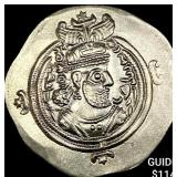 Sasanian 590-628 AD Silver Drachm UNCIRCULATED