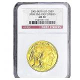 2006 1 OZ Gold Buffalo $50 NGC MS70