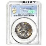 1936 CAC Wisconsin Half Dollar PCGS MS67+