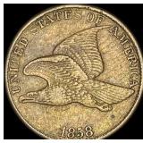 1858 Flying Eagle Cent NEARLY UNCIRCULATED