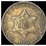 1853 Silver Three-Cent Piece HIGH GRADE