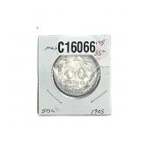 1913-M Silver Mexico Peso AU