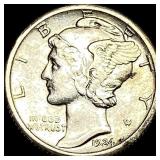 1924-S Silver Mercury Dime CLOSELY  UNCIRCULATED