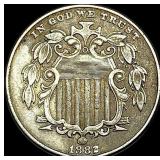 1882 Shield Nickel NEARLY UNCIRCULATED