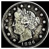 1886 Liberty Head Nickel NEARLY UNCIRCULATED