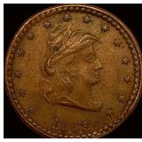 1863 Civil War Token "Our Navy" Copper NEARLY UN