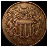 1864 Bronze Two-Cent Piece LIGHTLY CIRCULATED