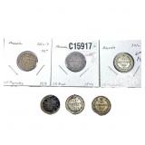 Various Dates Russian Silver 15 Kopeks XF