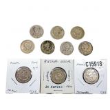 Various Dates Soviet Union Silver 20 Kopeks XF