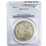 1921-S Silver Peace Dollar PCGS F12