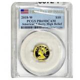 2018W American Liberty High Relief 1/10OZ Gold $10