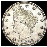 1883 CENTS Liberty Head Nickel CHOICE AU