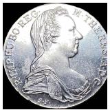 1780 Silver Maria Theresa Thaler UNCIRCULATED