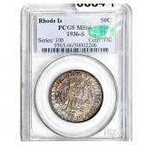 1936-S CAC Rhode Island Half Dollar PCGS MS66