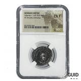 Roman Valerian I, AD 253-260 BI Dbl-Denarius NGC