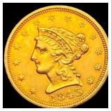1843 $2.50 Gold Quarter Eagle