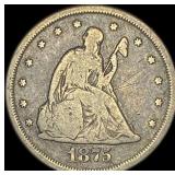 1875-CC Silver Twenty Cents LIGHTLY  CIRCULATED