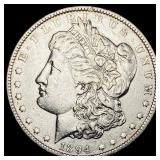 1894-O Silver Morgan Dollar NEARLY  UNCIRCULATED