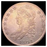 1808/7 Capped Bust Half Dollar