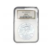2001 Silver Eagle NGC MS69