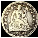 1850 Seated Liberty Dime NEARLY UNCIRCULATED