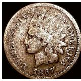1867 Indian Head Cent NICELY CIRCULATED