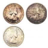 1958 Canada Silver Totem Dollar AU+