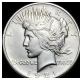 1921 Silver Peace Dollar CLOSELY UNCIRCULATED
