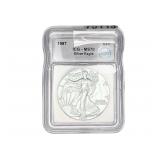 1987 Silver Eagle ICG MS70
